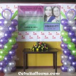 Balloon Columns & Tarp for Sagacity Grand Opening & Owners Birthdays