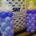 Balloon Columns for Sky Cable