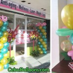 Balloon Pillars and Bouquet for NewSkin Clinic