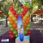 Balloon Pillars and Surf Board Styro Standee for NEC Telecom Family Day at Costabella