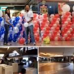 Mark & Lai at SM-Cebu (Balloon Columns)
