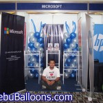 Microsoft Philippines & Intel Balloon Columns in Marriot Hotel