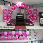 Shades of Pink Balloon Decoration at DPWH Region 7 Office