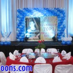 Stage Decoration for Med Tech Board Exam Topnotcher