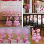 All-pink Balloon Decoration for a Girl's Christening at Sugbahan