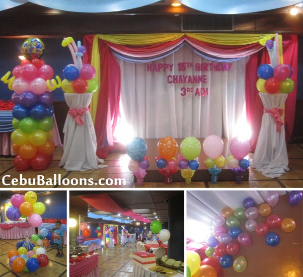 Assorted Colors Balloon Decoration at Royal Concourse