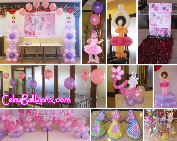 Ballerina Balloon Decoration and Party Package - Composite