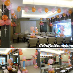 Balloon Decoration for a Christening at Kuya J's Restaurant in Escario