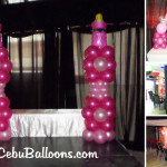Balloon Decoration for a Girl's Christening Party at URL Resto Lounge