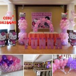 Balloon Decoration with Hello Kitty Standees and Letters at Sugbahan