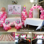 Balloon Decors for the Christening of Brianne Rose Pacis at Aise Restaurant
