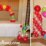 Balloon Designs (Dominant Red & White) at Montebello Villa Hotel Mercedes Room