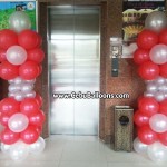 Balloon Pillars (Red & White) for a Debut at Cebu Northwinds Hotel