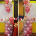 Balloon Pillars wih Twirls and Flying Balloons