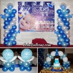 Baptism Balloon Decors (Blue, Light Blue, White) at Allure Hotel