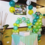 Ben 10 Cake Arch and Balloon Pillar at Merillas Restaurant