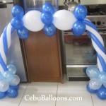 Boy Baptism Cake Arch