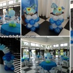 Boy Christening Balloon Decors at Amara Function Hall