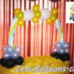 Cake Arch for Minions Theme Birthday Party