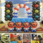 Cars Balloon Decoration with Face-painters at Aicila Suites
