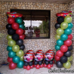 Cars theme Balloon Pillars and Centerpieces in a Riprap House in Consolacion