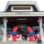 Cars-theme Entrance Arch & other Party Decors at Waterfront Pool Gazebo