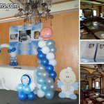 Christening Balloon Decor Project with Personalized Ref Magnets at Pino Restaurant