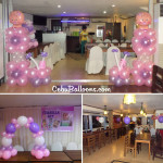 Christening (Girl) Balloon Decoration Package with Giveaways at Apurado Restaurant