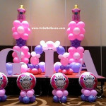 Christening Styro and Balloon Decors for Gia's Christening Party