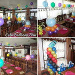 Colorful Balloon Setup for a Christening at Patio Isabel