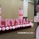 Disney Princess Theme Balloon Decors with Styro Letters at Mandarin Hotel Grand Ballroom