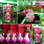 Dominant Fuchsia Pink Balloon Decors at Ching Palace Grand Ballroom