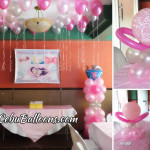 Girl Christening Balloon Decor & Tarp (for Sam Omandam) at Hanna's Party Venue Ground Floor