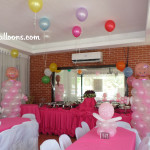 Girl Christening Decors with Photographer at Cafe Angelica