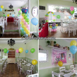 Girl Christening using Neon Balloons at Simply J's Restaurant