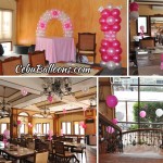 Girl's Christening Balloon Decoration at Pino Restaurant