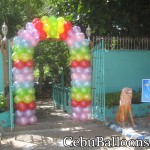 Hawaiian Balloon Entrance Arch at Cordova Home Village