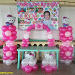 Hello Kitty Balloon Decoration for Jeca's 2nd Birthday at Blue Reef Resort