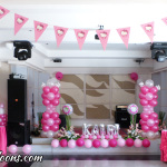 Hello Kitty Balloon Decors for Kairi's 1st Birthday at Aicila Suites