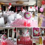 Hello Kitty Balloon Decors with Party Supplies at Badian Room in Bayfront Hotel