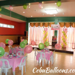 Hello Kitty Balloon Package with Tarp, Standee & Party Supplies at Hannahs