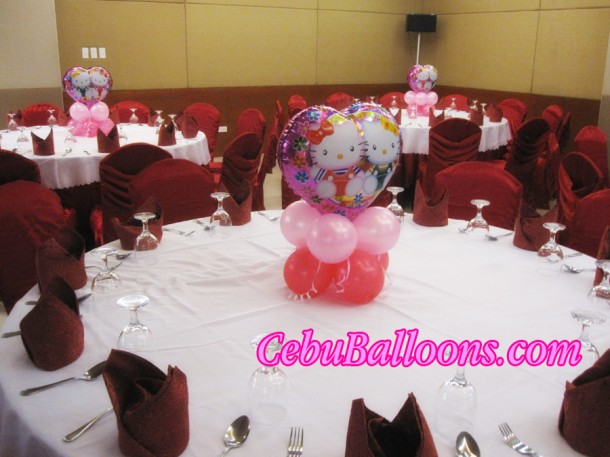 Hello Kitty Mylar with Small Balloons