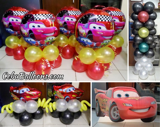 Lightning McQueen Balloon Decors with Standee at All Sons Inn