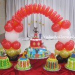 Mickey & Friends Cake & Balloon Cake Arch