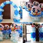 Mickey & Friends Christening Balloon Decors (Blue, Light Blue, White)