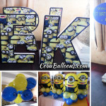 Minions Balloons & Personalized Items for Kiefer's 1st Birthday at NS Pensionne