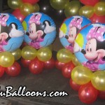 Minnie Mouse Centerpieces (Red & Yellow Balloons)