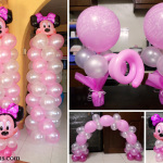 Minnie Mouse Columns, Cake Arch & Centerpieces at Sta Lucia, Consolacion