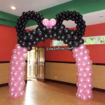 Minnie Mouse Entrance Arch for a Birthday Party