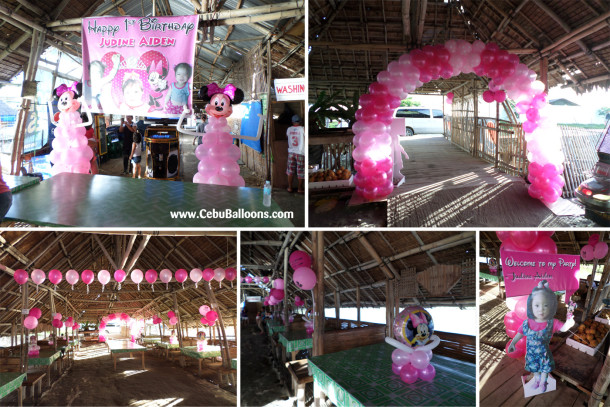 Minnie Mouse Theme at Ruben's Talaba Corner in Consolacion